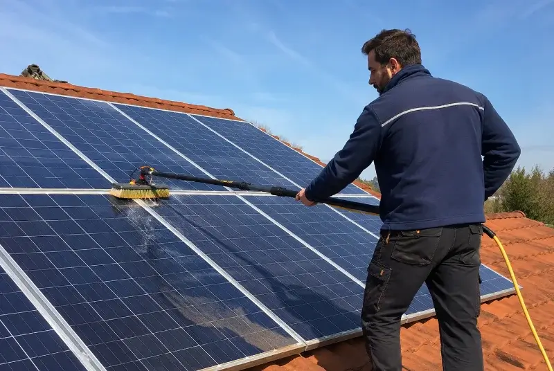 Nettoyage et entretien de panneaux solaires à Saint-Aubin